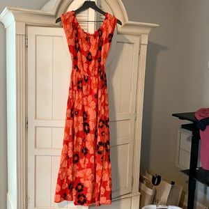Off the shoulder floral Keliki dress size small.